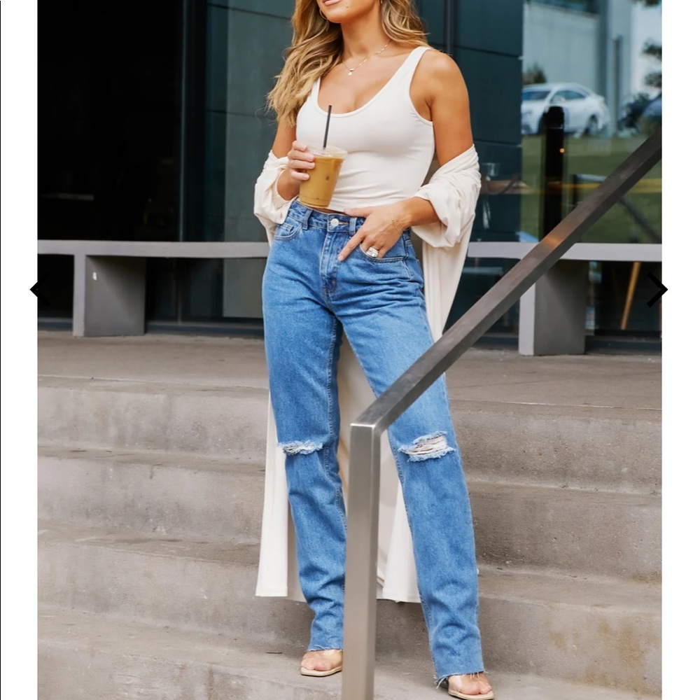 kittenish go to mid rise jeans